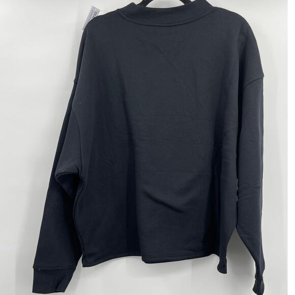 Old Navy Long Sleeve Black Slouchy Relaxed Sweatshirt Pocket XL Tall NEW Womens - Picture 3 of 9